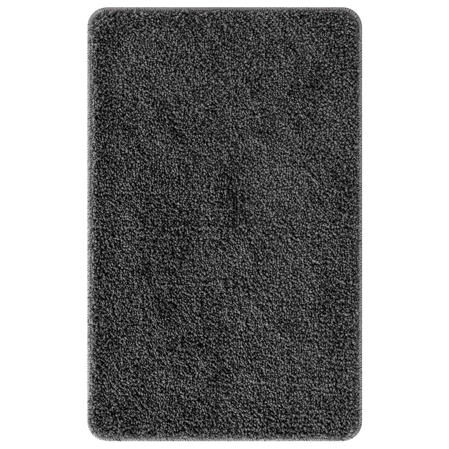 Anti-skli baderomsmatte sett 3 pcs Mørke grå PP