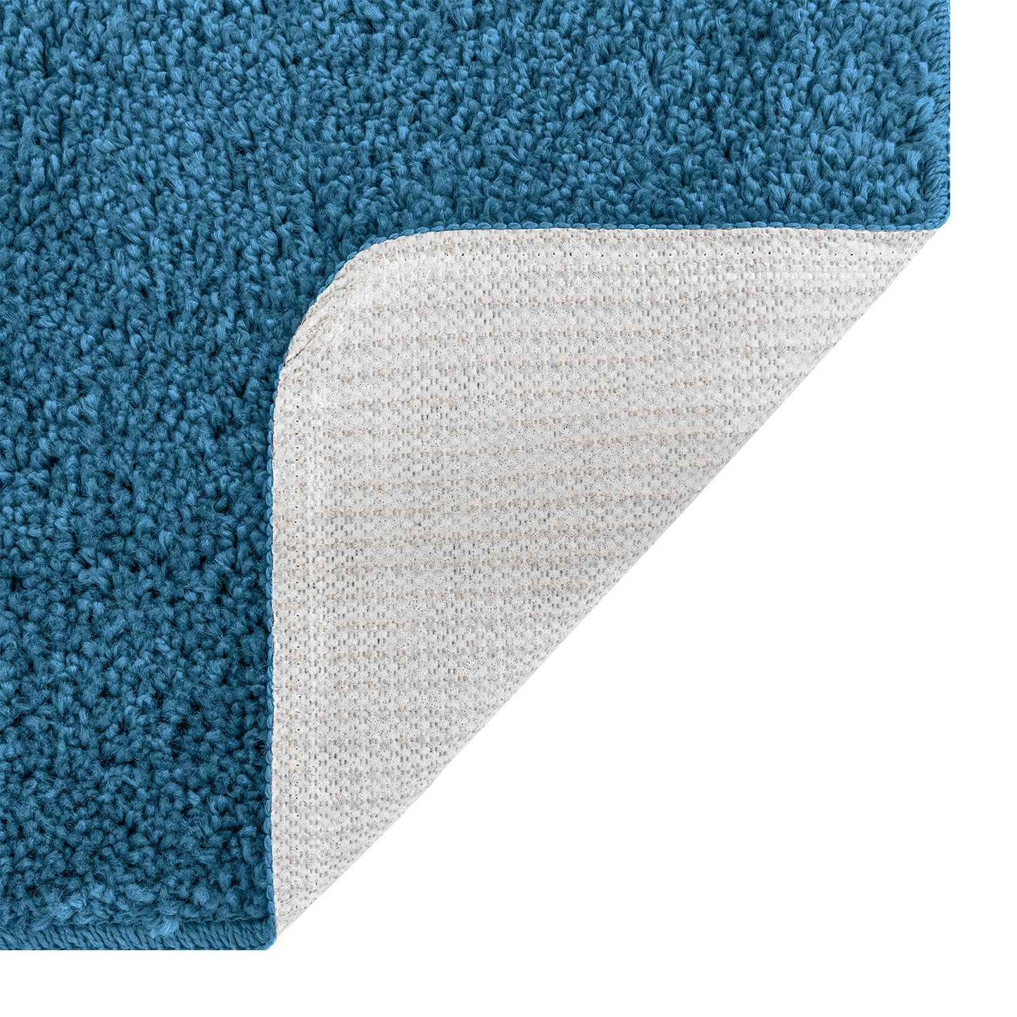 Anti-skli baderomsmatte sett 3 pcs Blå PP