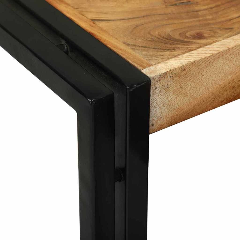 Nesting Bord 3 pcs Brun og svart Massivt akasietre og metall