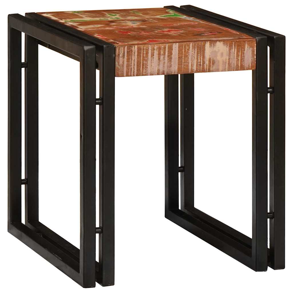 Nesting Bord 3 pcs Massiv gjenvunnet tre og metall