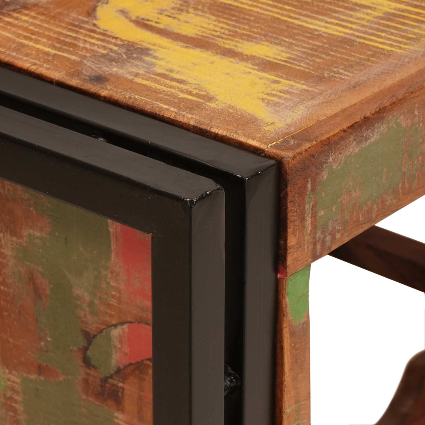 Vinhylle Brun 80 x 45 x 33 cm Massiv gjenbrukt treverk