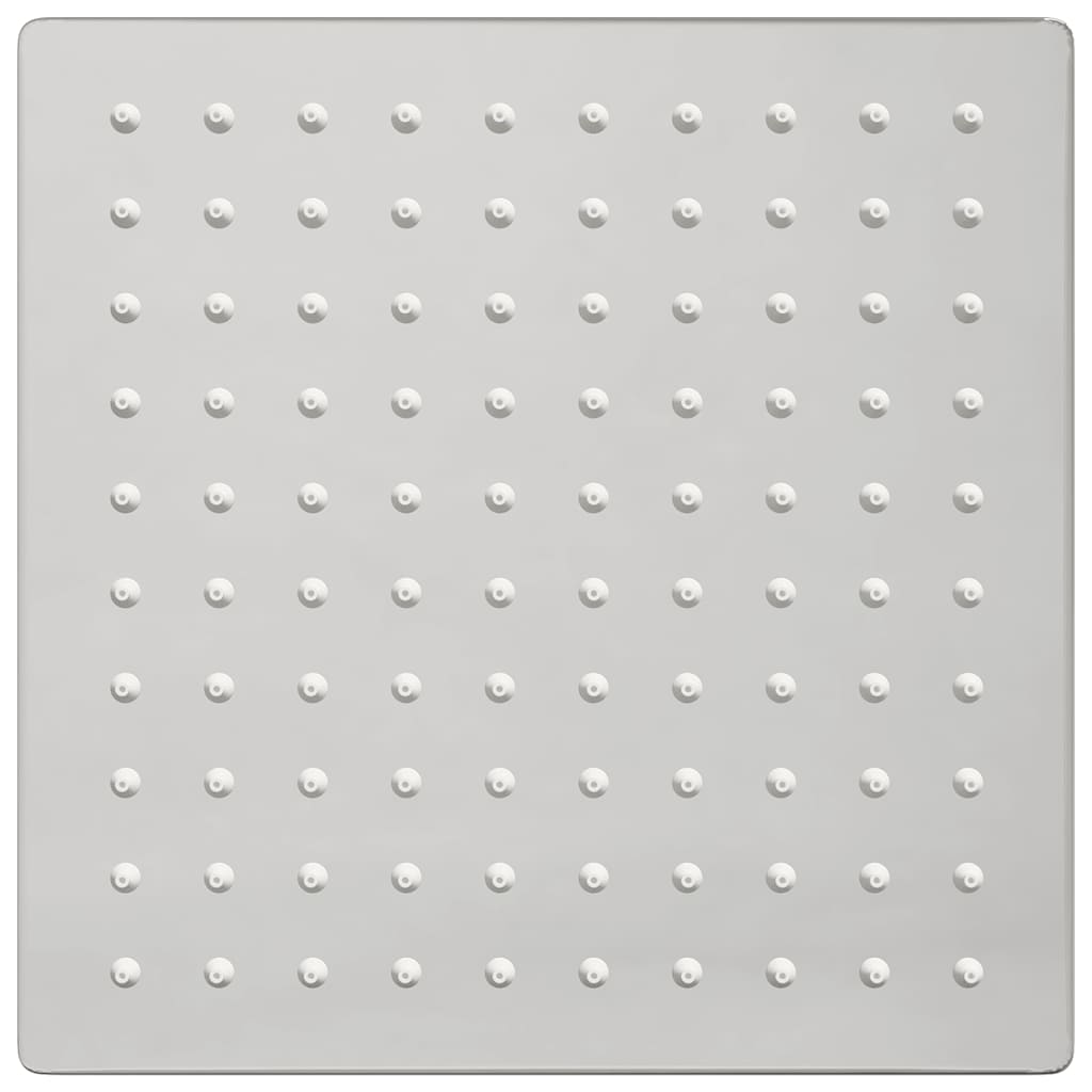 Regndusjhode rustfritt stål 304 20x20 cm firkantet
