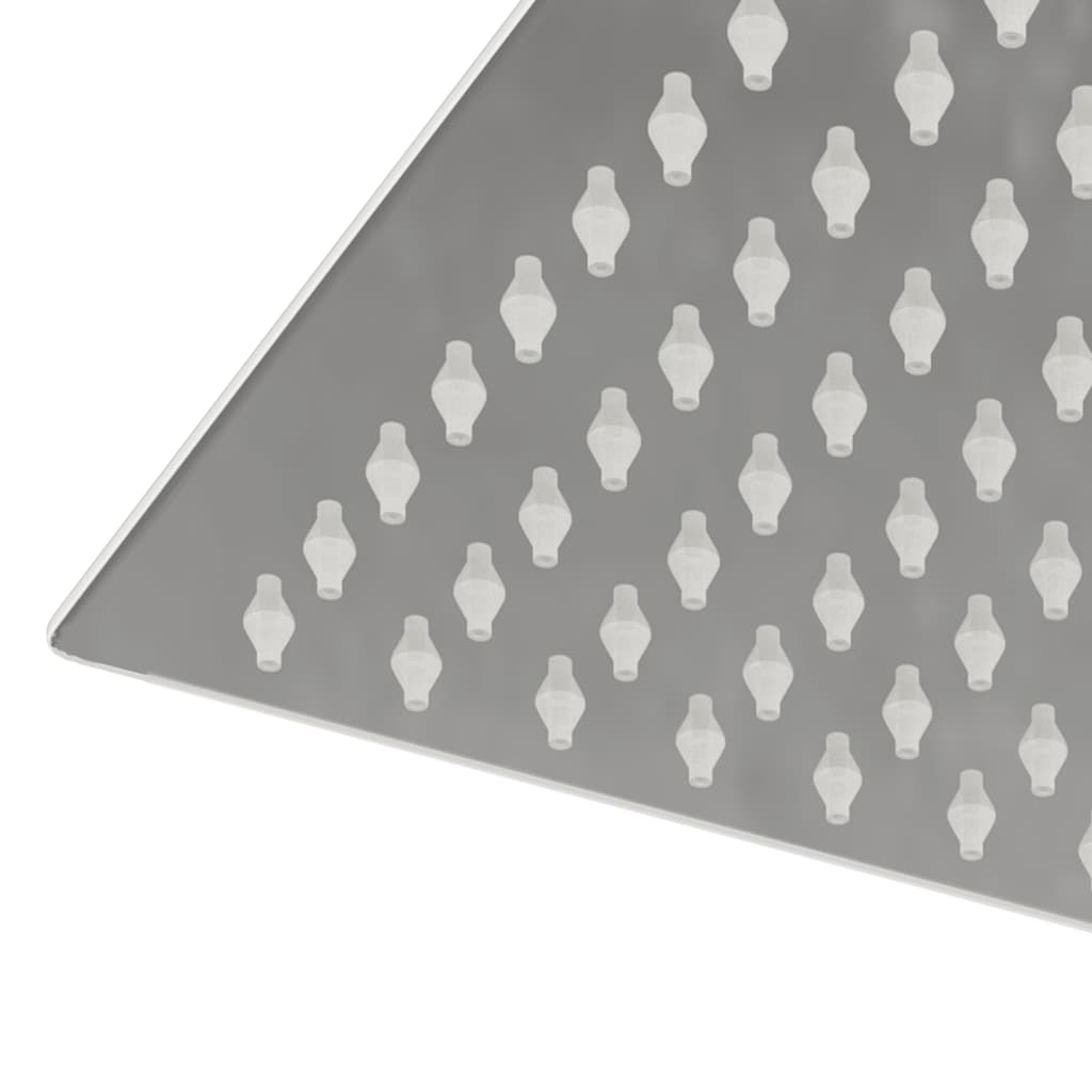 Regndusjhode rustfritt stål 304 20x20 cm firkantet