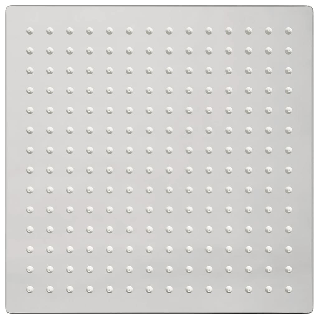 Regndusjhode rustfritt stål 304 25x25 cm firkantet