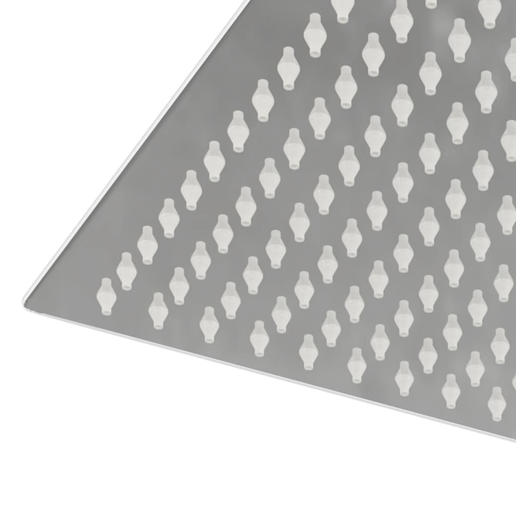 Regndusjhode rustfritt stål 304 25x25 cm firkantet