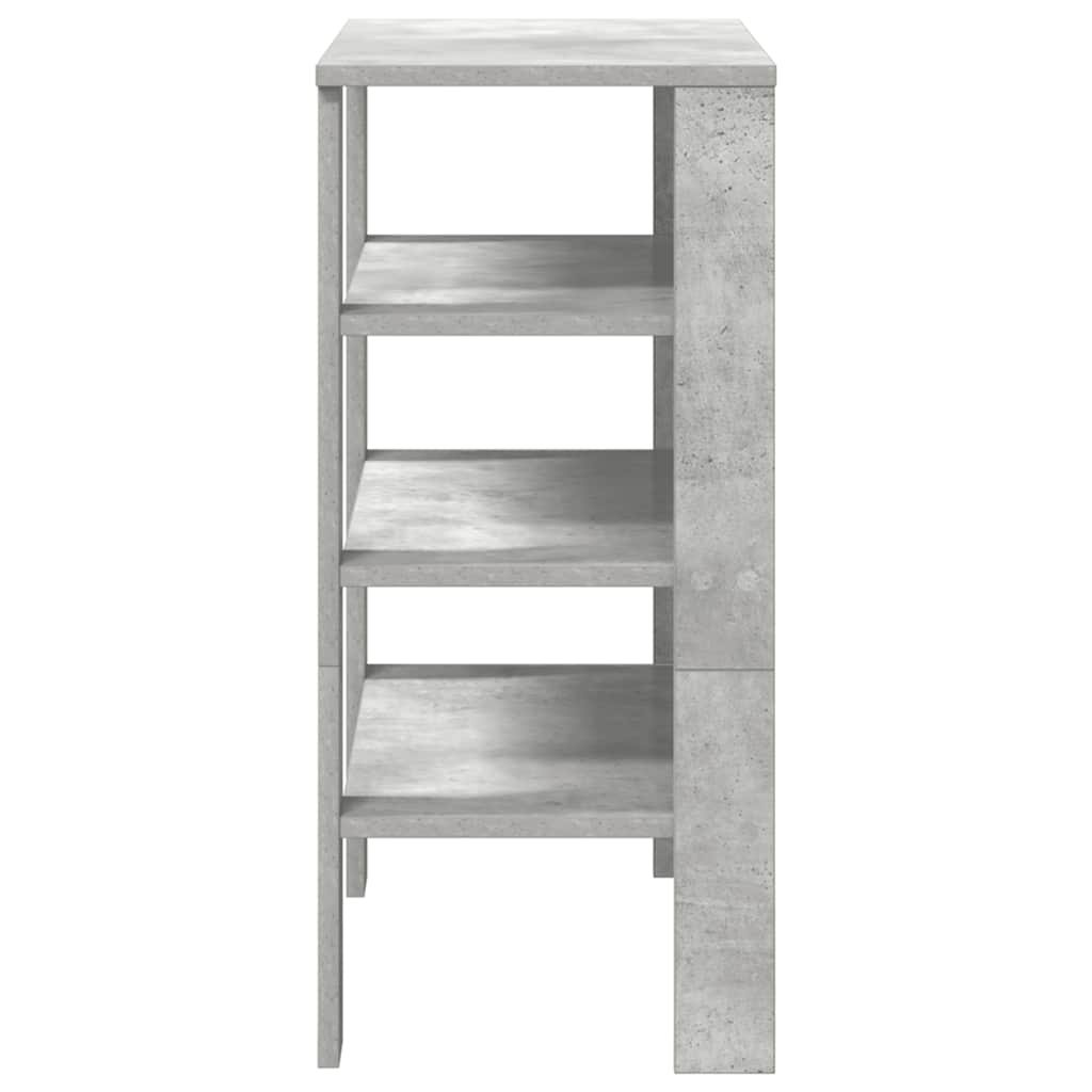Skohylle betonggrå 61x32x70 cm konstruert tre