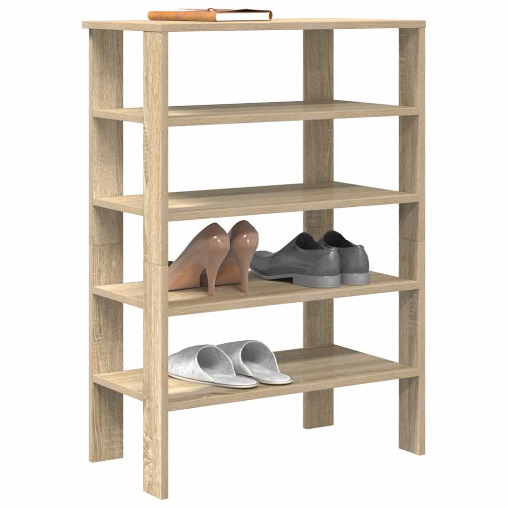 Skohylle sonoma eik 61x32x87,5 cm konstruert tre