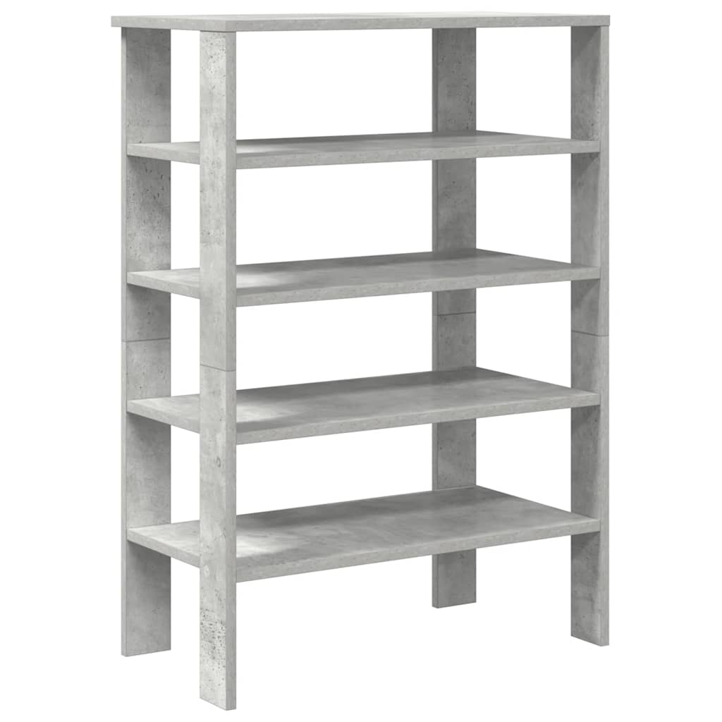 Skohylle betonggrå 61x32x87,5 cm konstruert tre