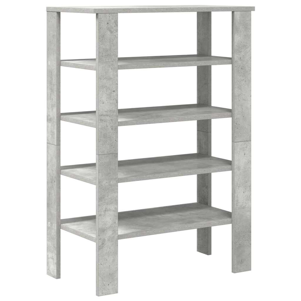 Skohylle betonggrå 61x32x87,5 cm konstruert tre