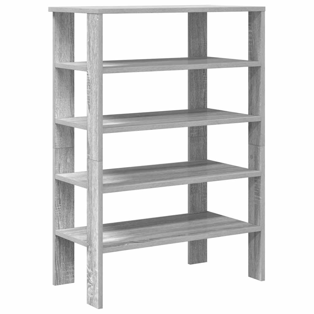 Skohylle grå sonoma 61x32x87,5 cm konstruert tre