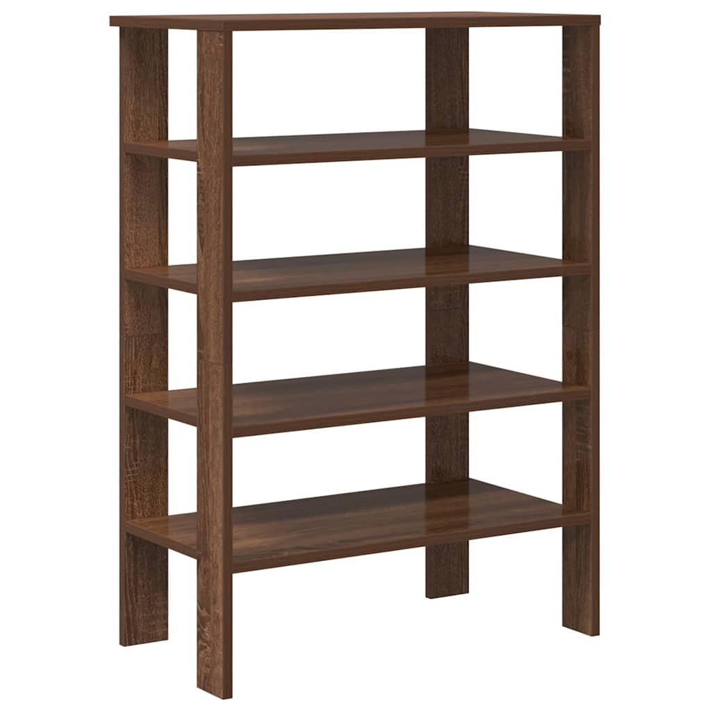 Skohylle brun eik 61x32x87,5 cm konstruert tre