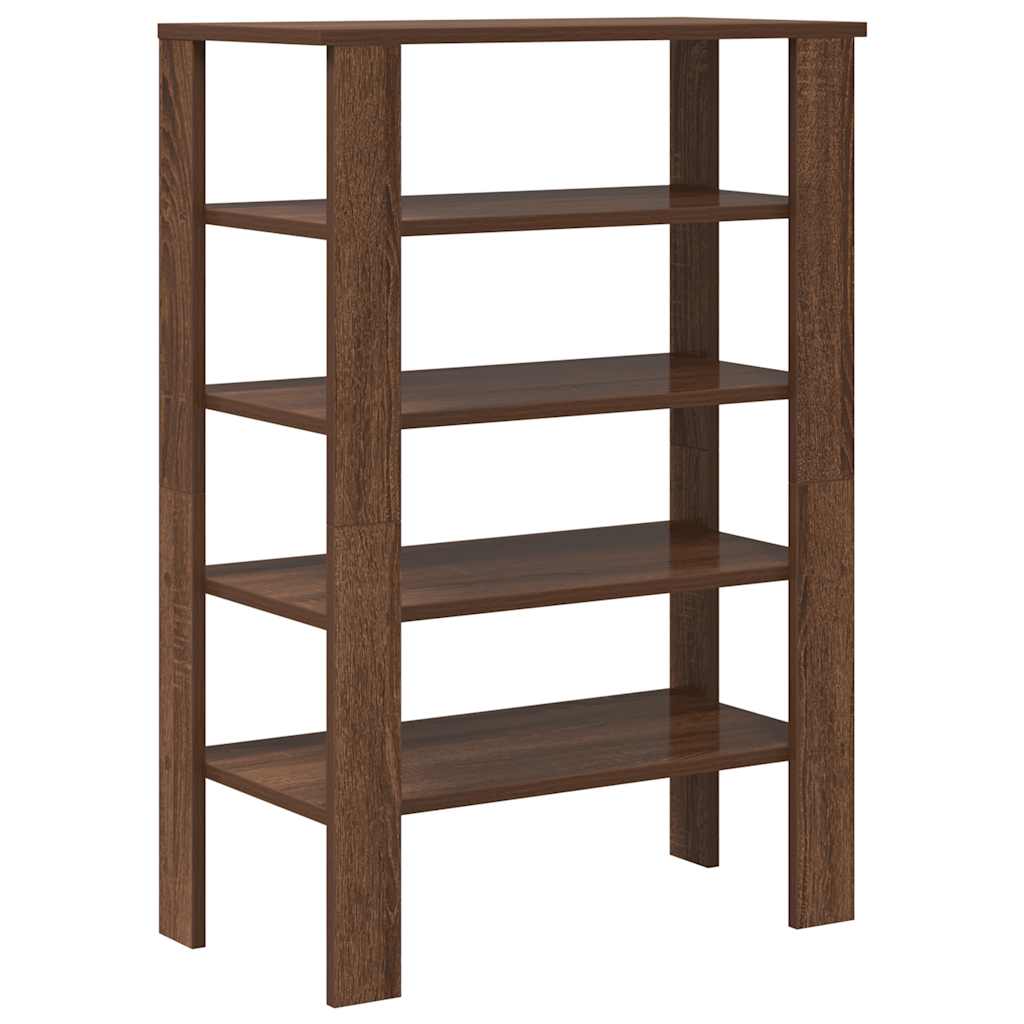 Skohylle brun eik 61x32x87,5 cm konstruert tre