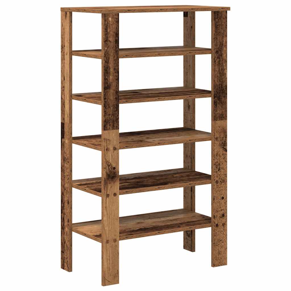 Skohylle gammelt tre 61x32x105 cm konstruert tre