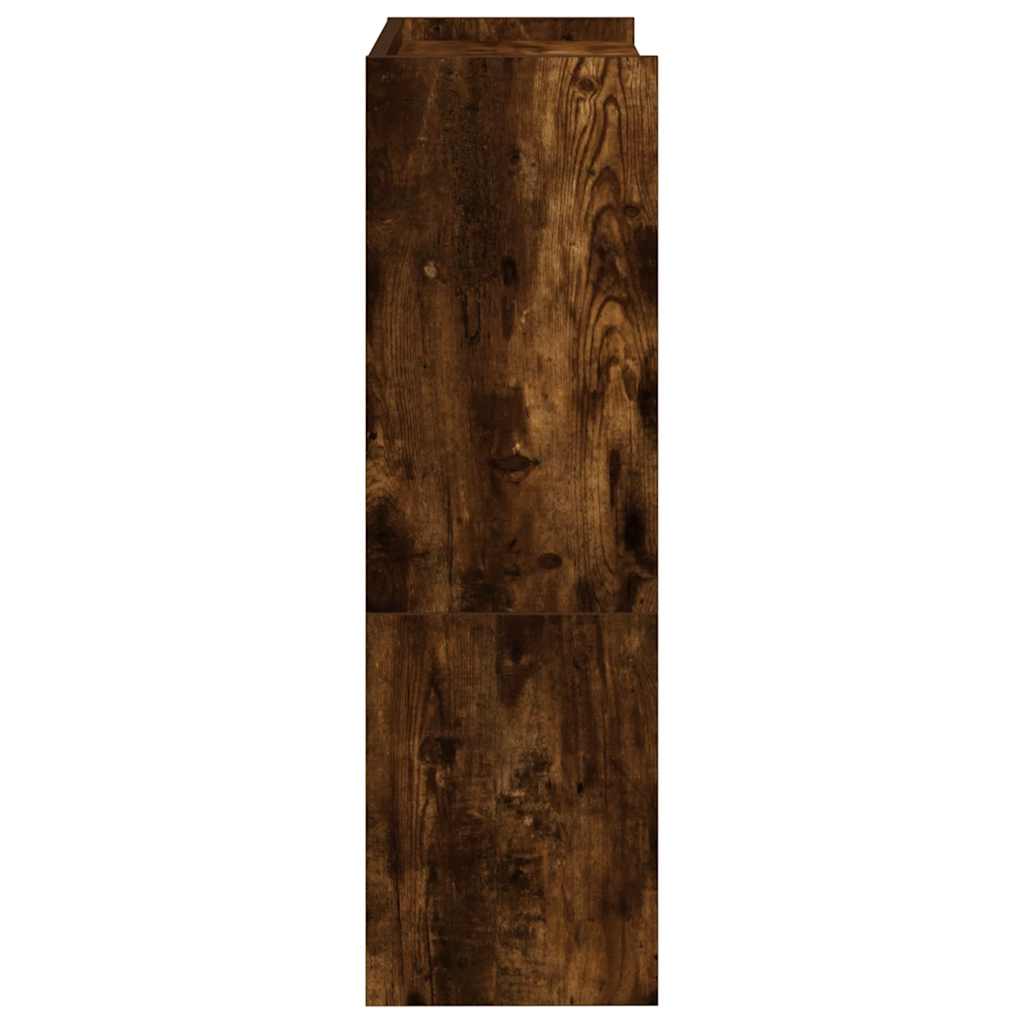 Skohylle røkt eik 60x25x81 cm konstruert tre