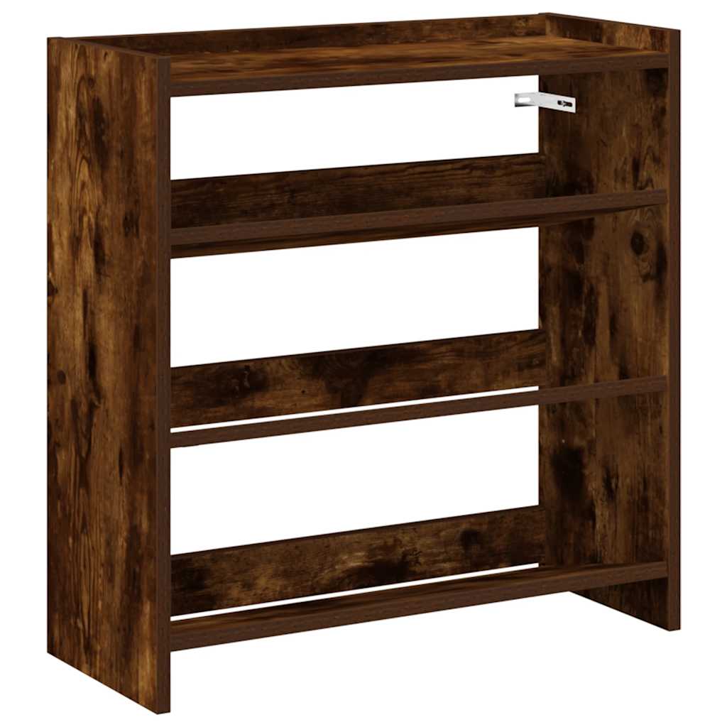 Skohylle røkt eik 60x25x62 cm konstruert tre