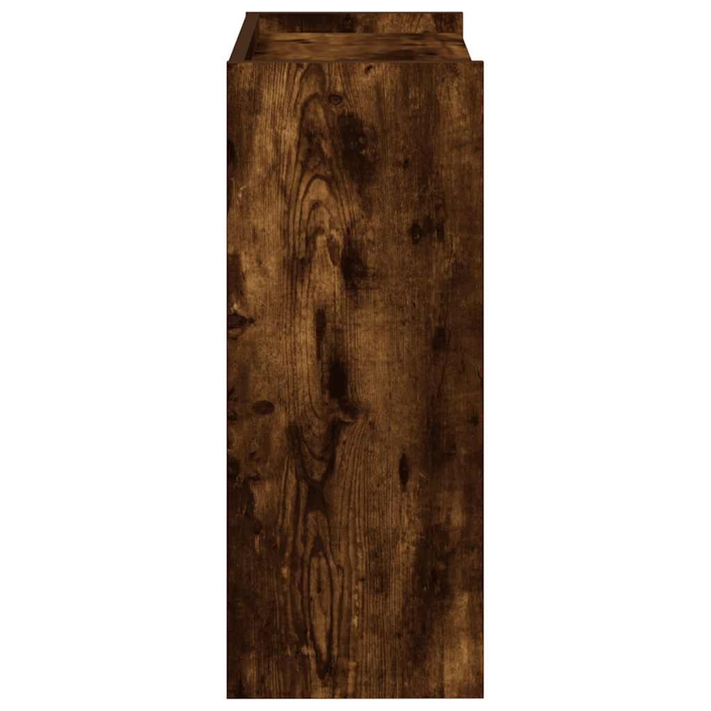 Skohylle røkt eik 60x25x62 cm konstruert tre