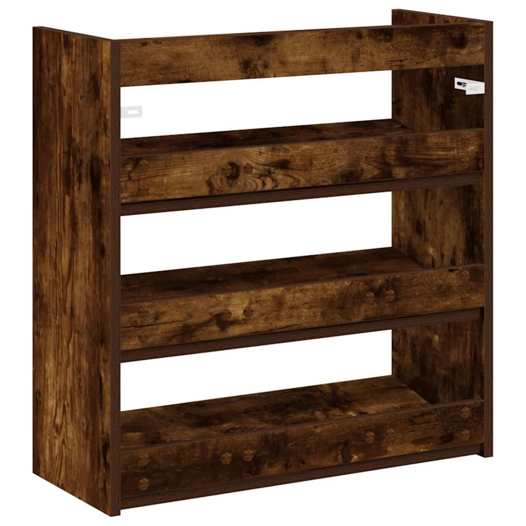 Skohylle røkt eik 60x25x62 cm konstruert tre
