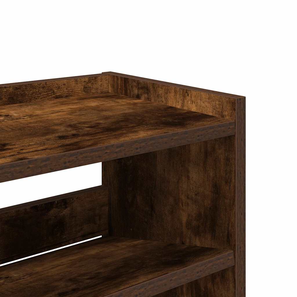 Skohylle røkt eik 80x25x62 cm konstruert tre