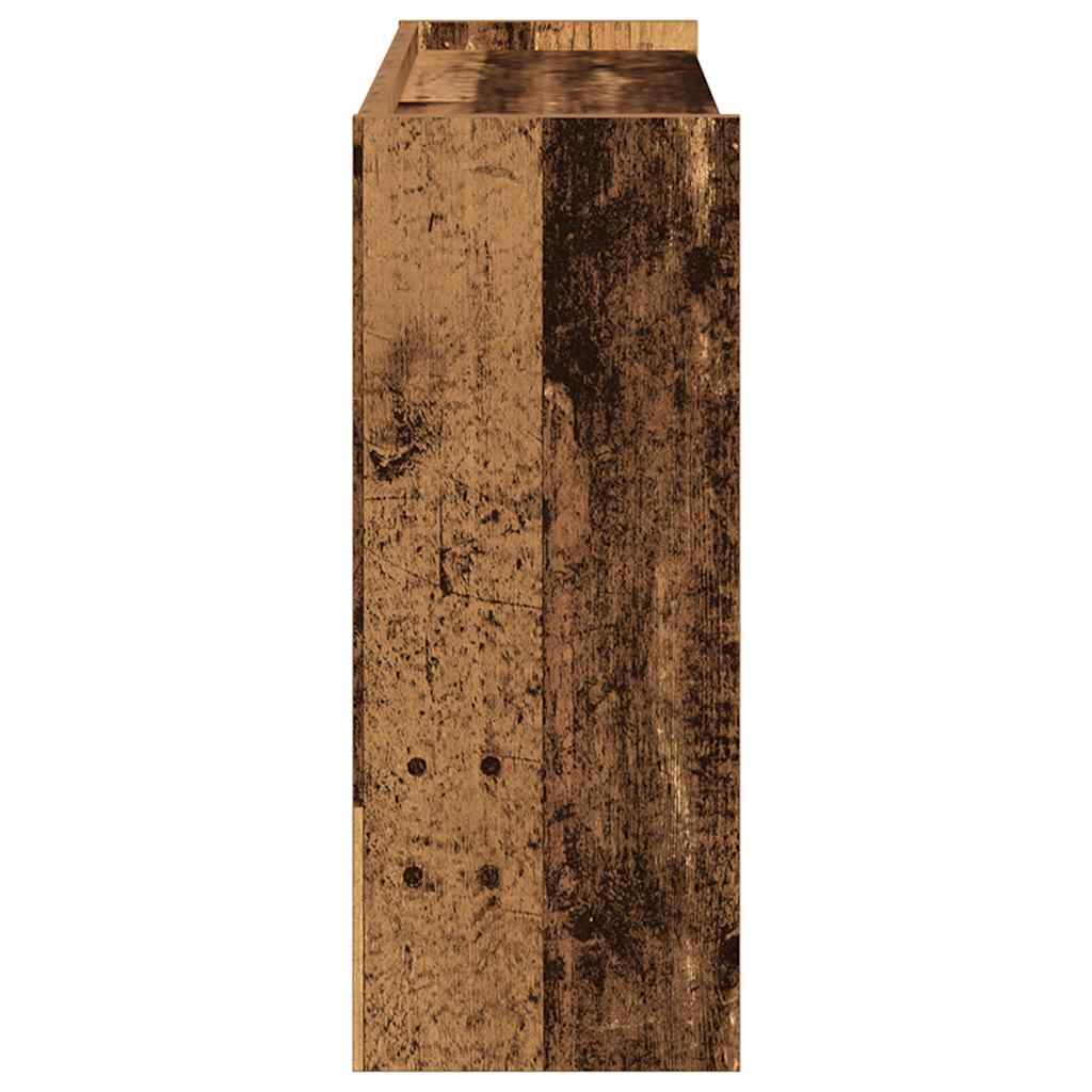 Skohylle gammelt tre 80x25x62 cm konstruert tre