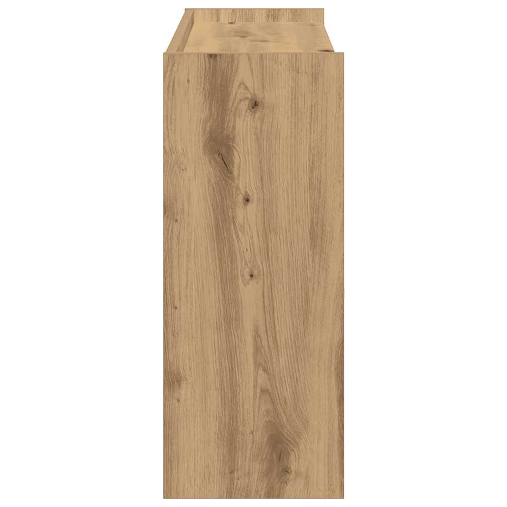 Skohylle artisan eik 80x25x62 cm konstruert tre