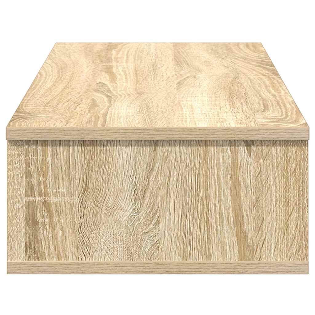 Vegghylle med skuffer sonoma eik 80x34x17 cm konstruert tre
