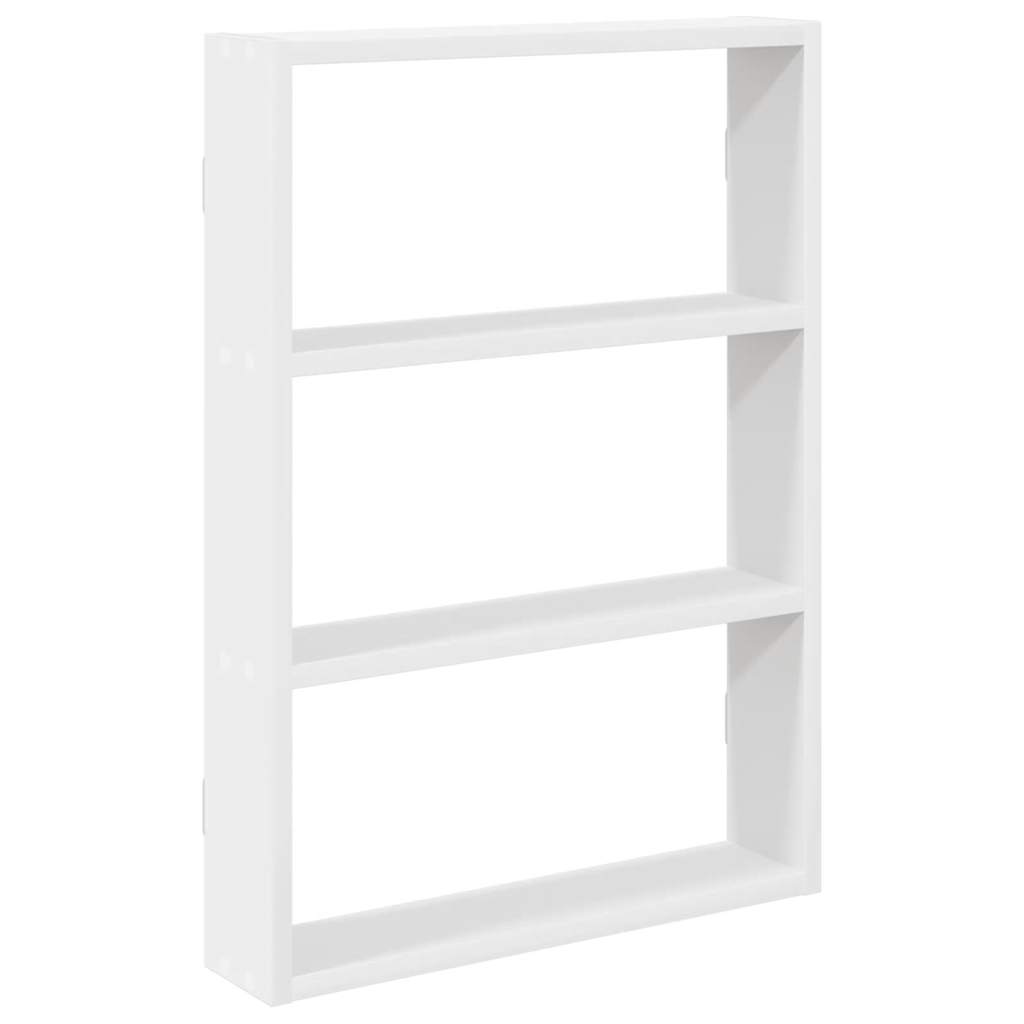 Vegghylle hvit 43x9x60 cm konstruert tre vidaXL