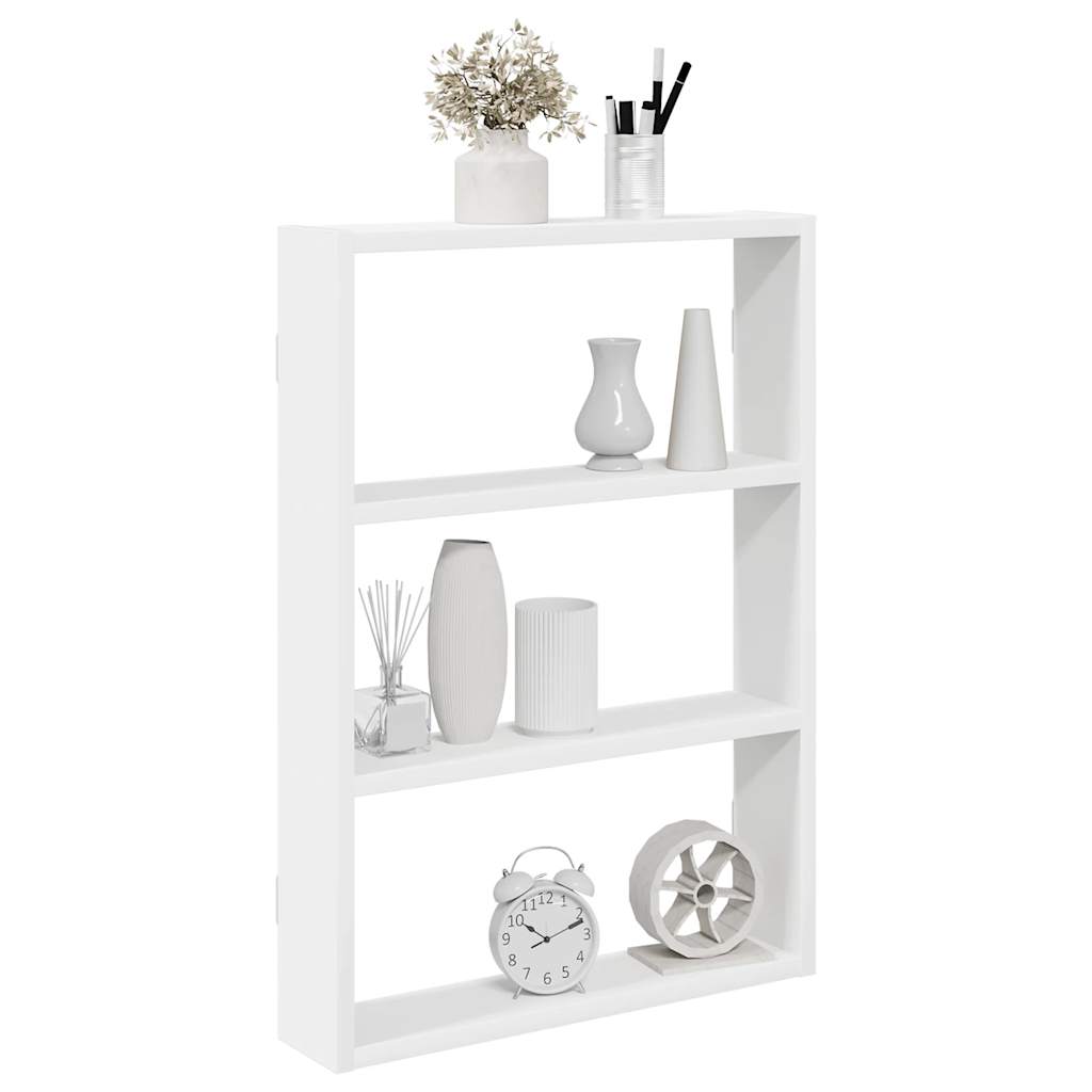 Vegghylle hvit 43x9x60 cm konstruert tre vidaXL