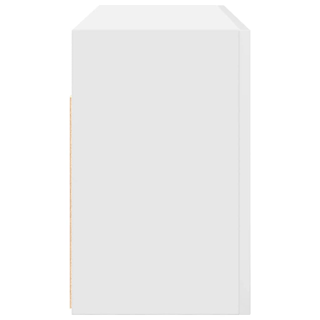 Veggskap til baderom hvit 80x25x40 cm konstruert tre vidaXL