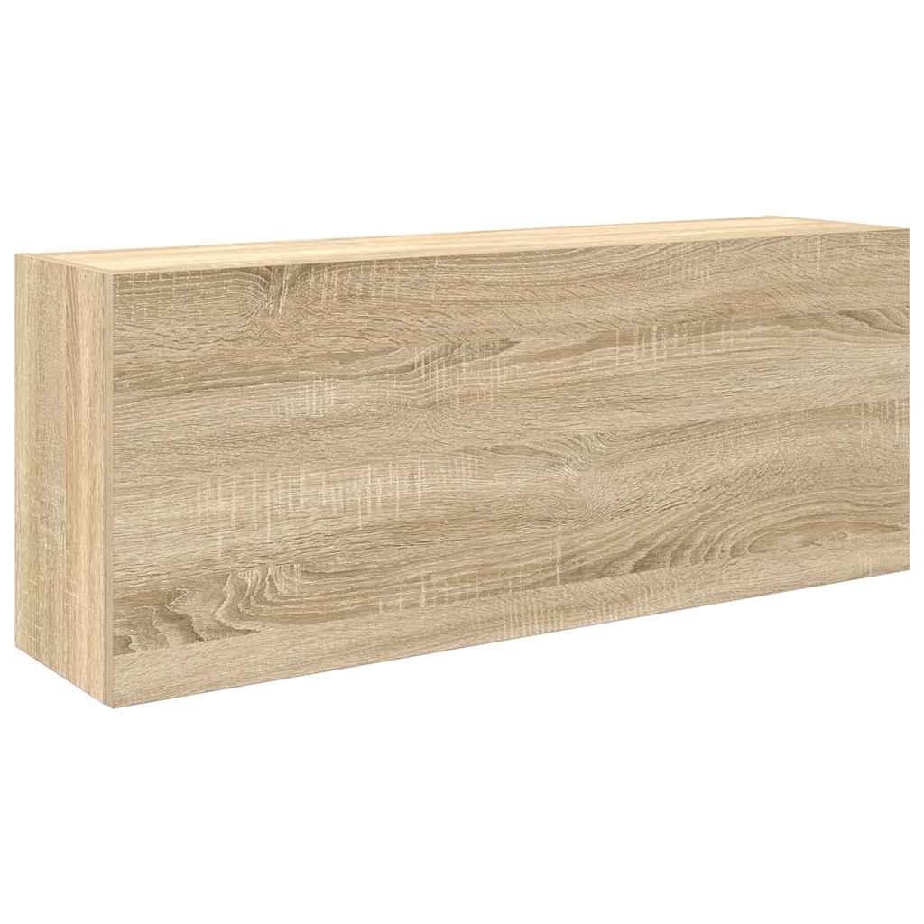 Veggskap til baderom sonoma eik 100x25x40 cm konstruert tre