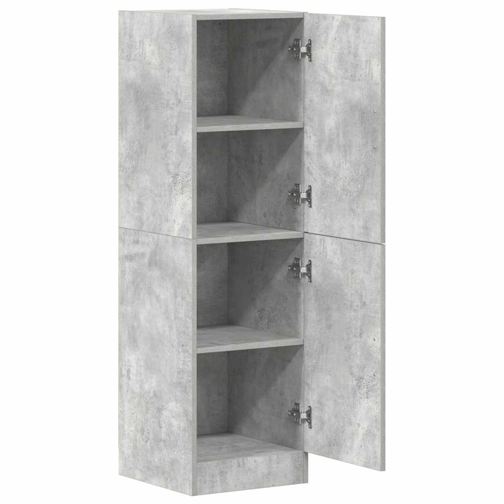 Kjøkkenskap betonggrå 38x41,5x131,5 cm konstruert tre