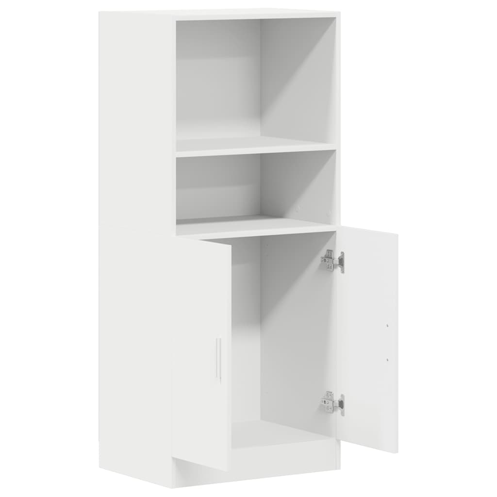 Kjøkkenskap hvit 57x41,5x131,5 cm konstruert tre