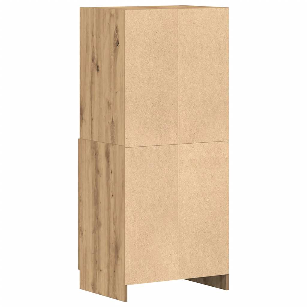 Kjøkkenskap artisan eik 57x41,5x131,5 cm konstruert tre