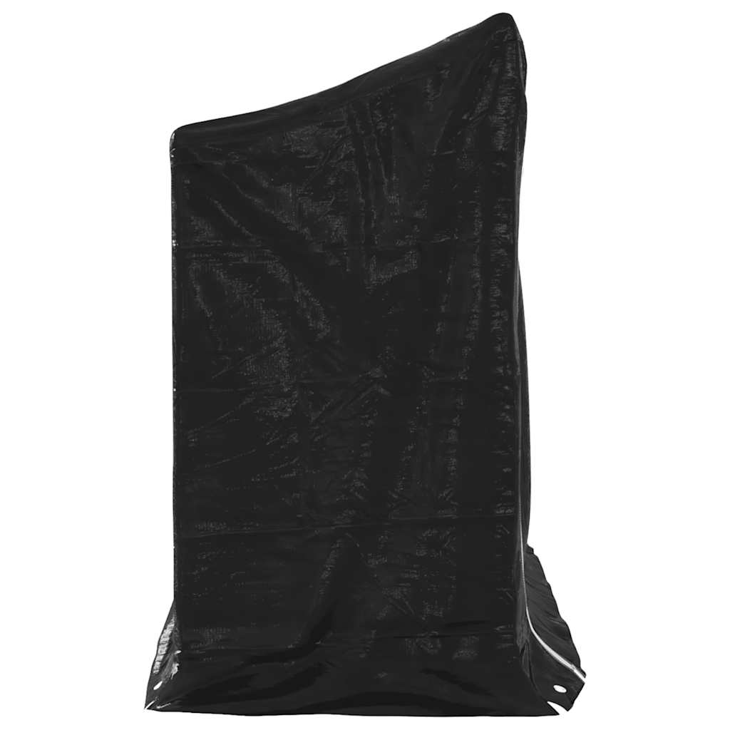 Vedstativ med regntrekk 151x60,5x110,5 cm galvanisert stål