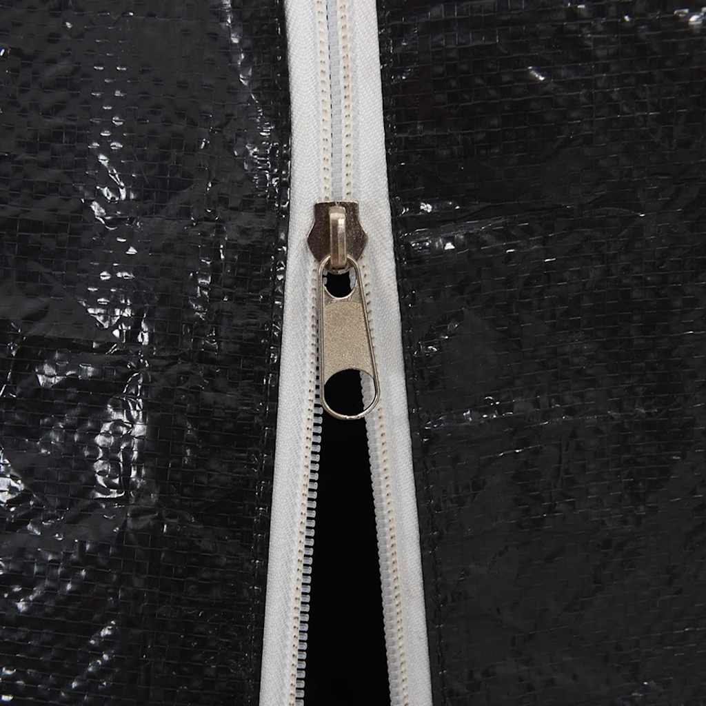 Vedstativ med regntrekk 200,5x60,5x110,5 cm galvanisert stål vidaXL