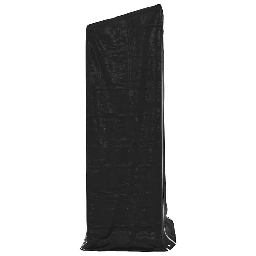 Vedstativ med regntrekk 100x60x200 cm galvanisert stål