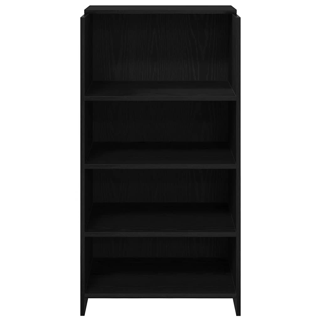 Resepsjonspult svart 55x50x103,5 cm konstruert tre
