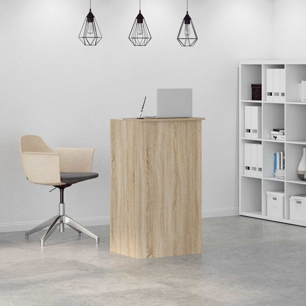 Resepsjonsdisk Sonoma eik 55x50x103,5 cm konstruert tre