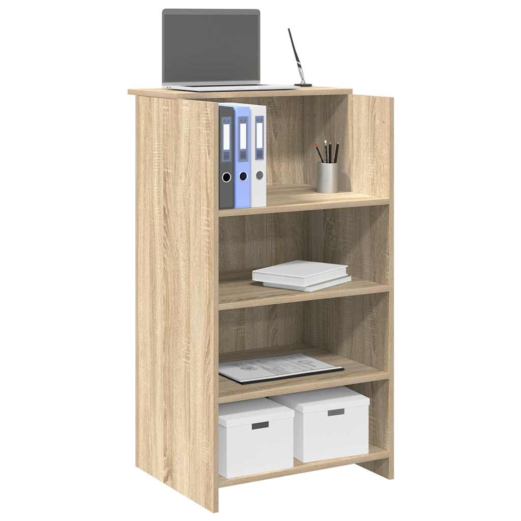 Resepsjonsdisk Sonoma eik 55x50x103,5 cm konstruert tre