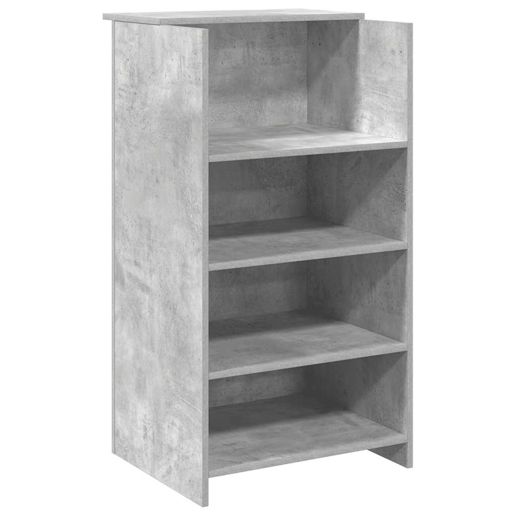 Resepsjonspult betonggrå 55x50x103,5 cm konstruert tre