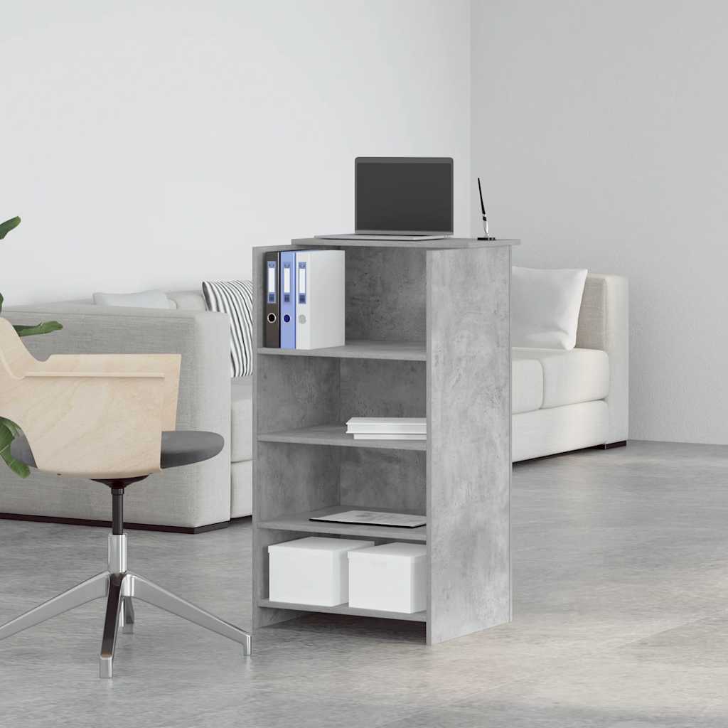Resepsjonspult betonggrå 55x50x103,5 cm konstruert tre
