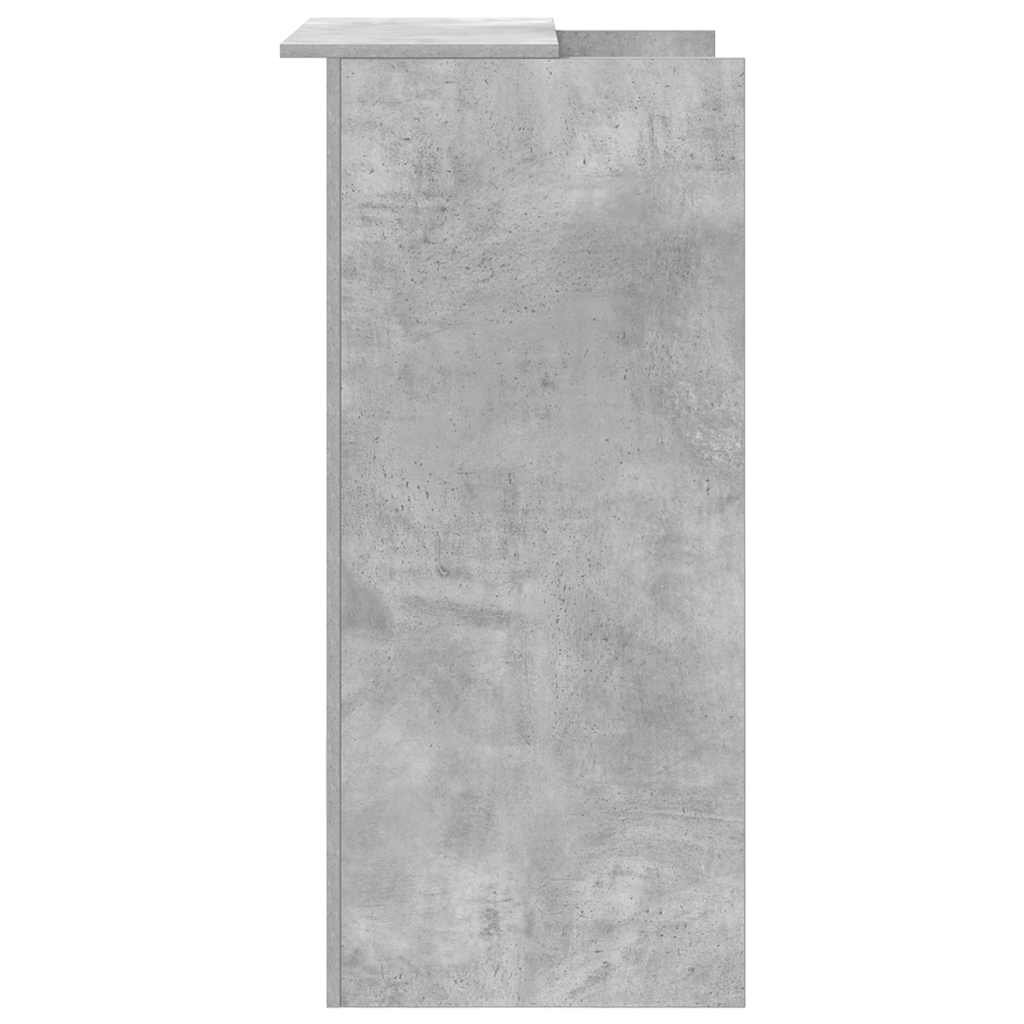 Resepsjonspult betonggrå 55x50x103,5 cm konstruert tre