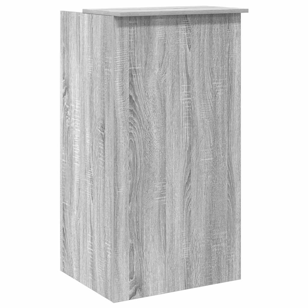 Resepsjonspult grå sonoma 55x50x103,5 cm konstruert tre