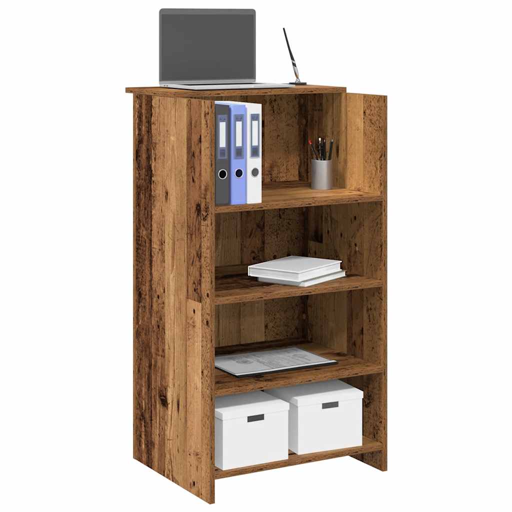 Resepsjonspult gammelt tre 55x50x103,5 cm konstruert tre