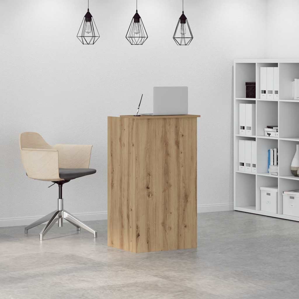 Resepsjonspult artisan eik 55x50x103,5 cm konstruert tre