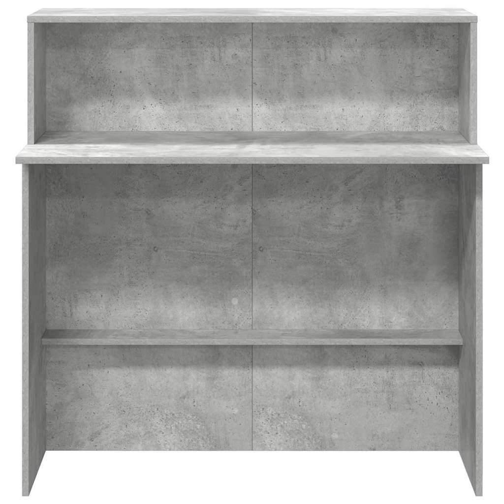 Resepsjonspult betonggrå 100x50x103,5 cm konstruert tre