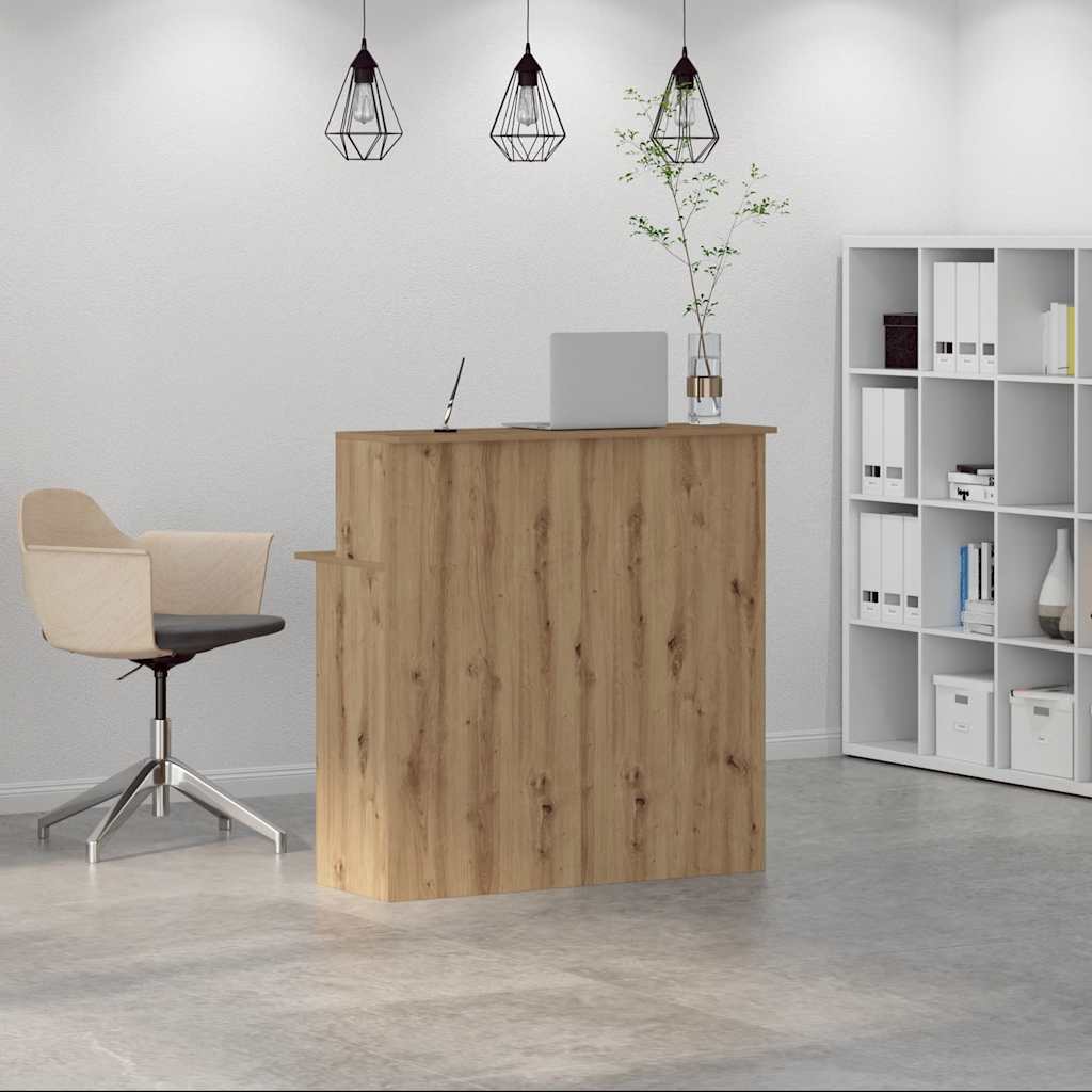 Resepsjonspult artisan eik 100x50x103,5 cm konstruert tre