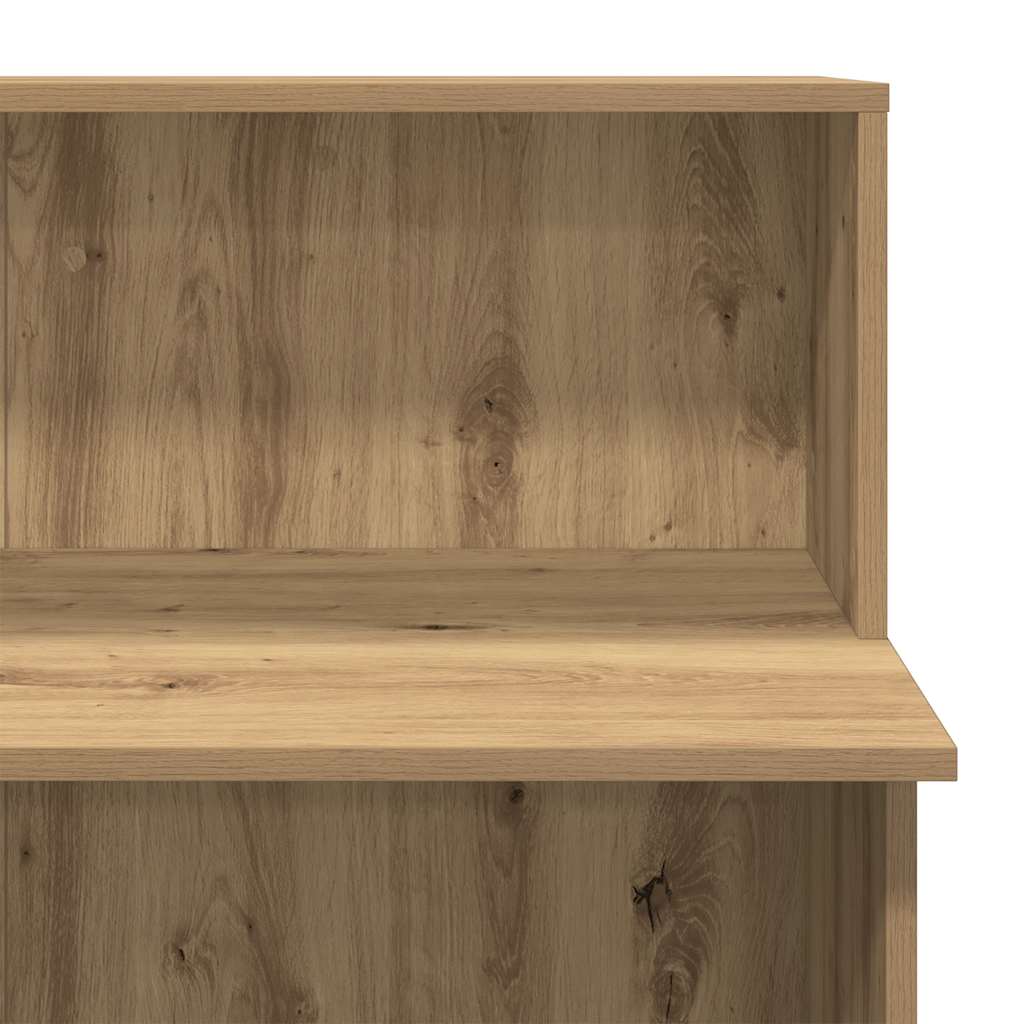 Resepsjonspult artisan eik 100x50x103,5 cm konstruert tre