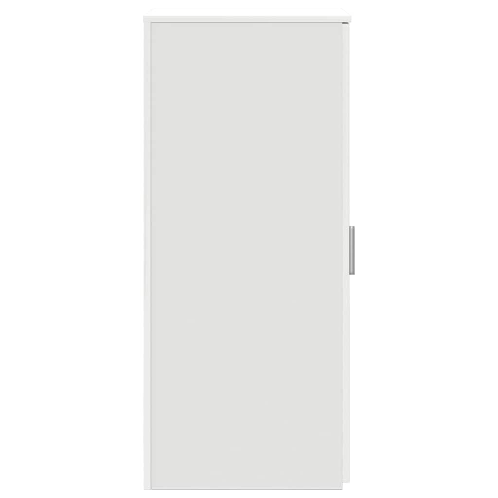 Oppbevaringsskap hvit 40x45x103,5 cm konstruert tre