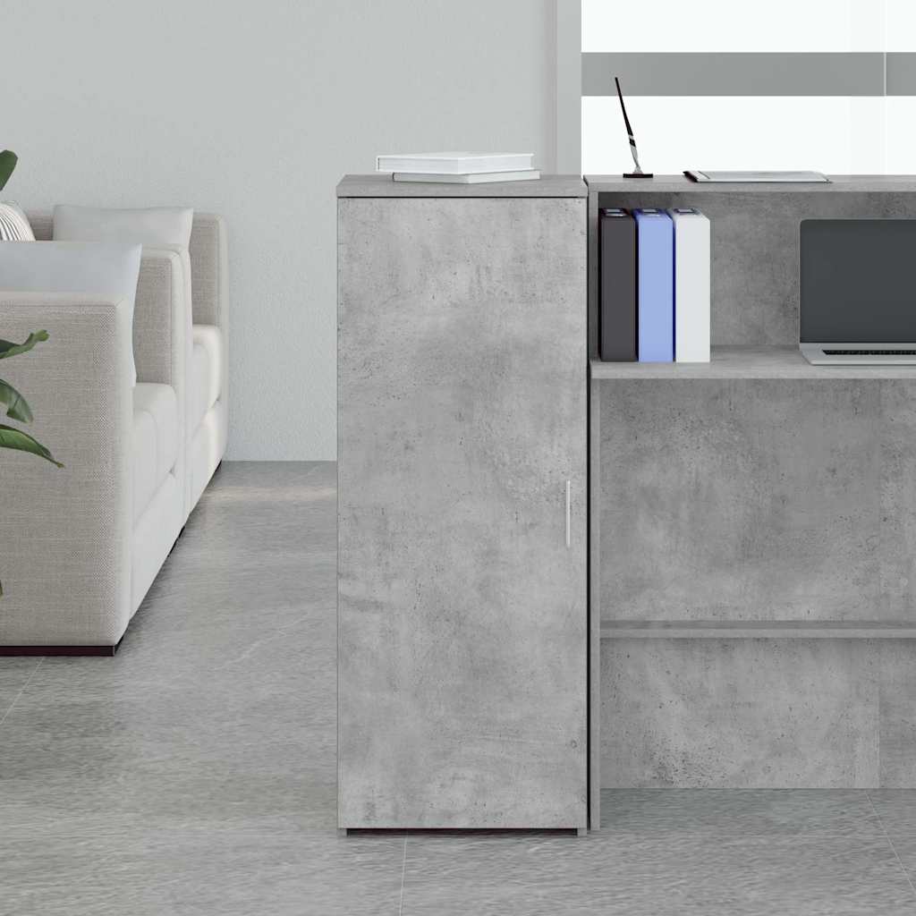 Oppbevaringsskap betonggrå 40x45x103,5 cm konstruert tre