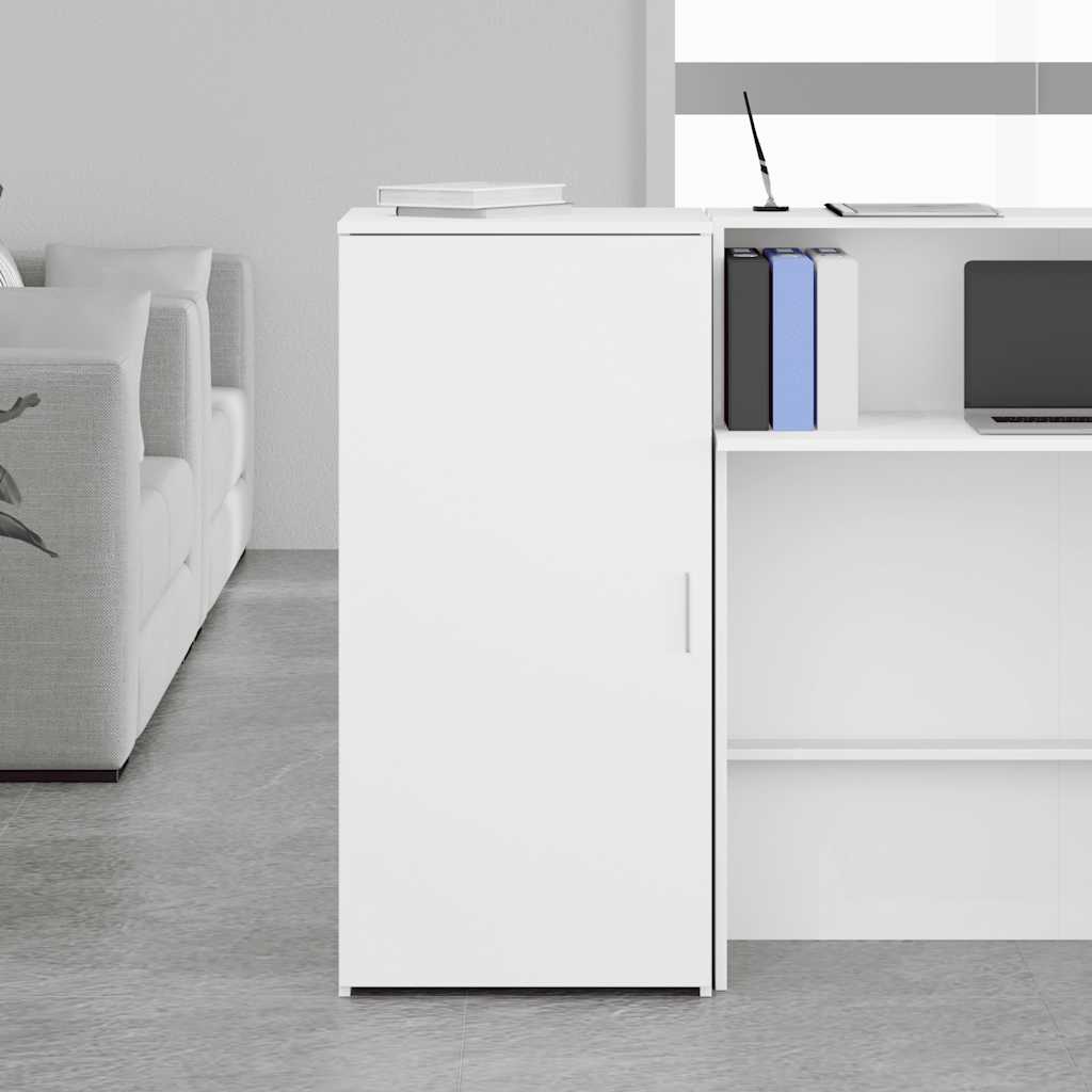 Oppbevaringsskap hvit 50x45x103,5 cm konstruert tre